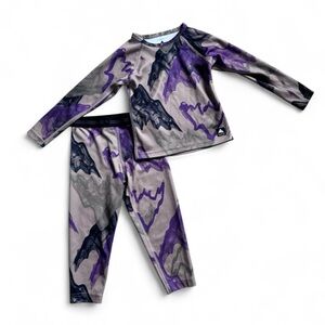 Burton Toddler 3T Base Layer Set Abstract Print Thermal Top & Leggings